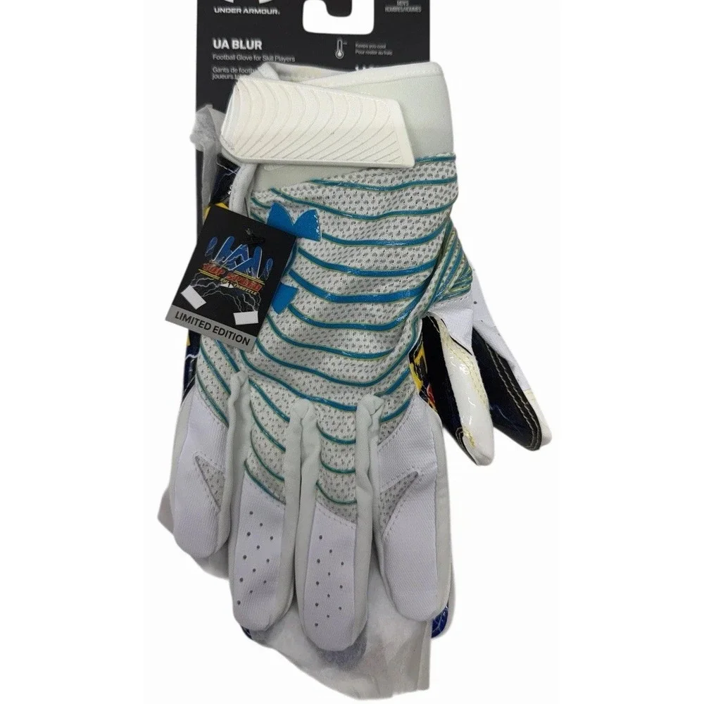 NWT Under Armour UA Blur Limited Edition Football Gloves Men's Size‎ Medium